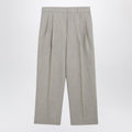 Toteme Beige High-Waisted Linen Shorts Women