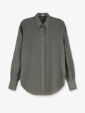 Brunello Cucinelli Women Linen Shirt With Monili Detail