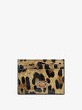 Dolce & Gabbana Women Patent Leather Card Holder With Animal Print