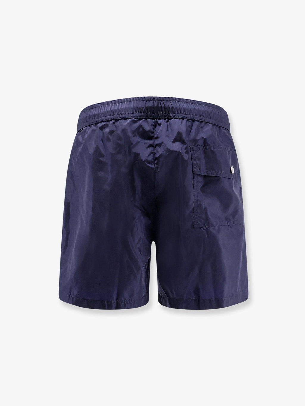 Moncler Men Nylon Swim Shorts With Side Logo Patch