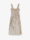 Zimmermann Women Luna Linen Midi Dress With All-Over Floral Print