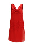Ferragamo Women Draped Lace Dress