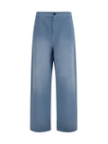 Miu Miu Women Garment-Dyed Wide-Leg Pants