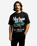 Vintage Car Retro Design Men's Oversized T-Shirt
