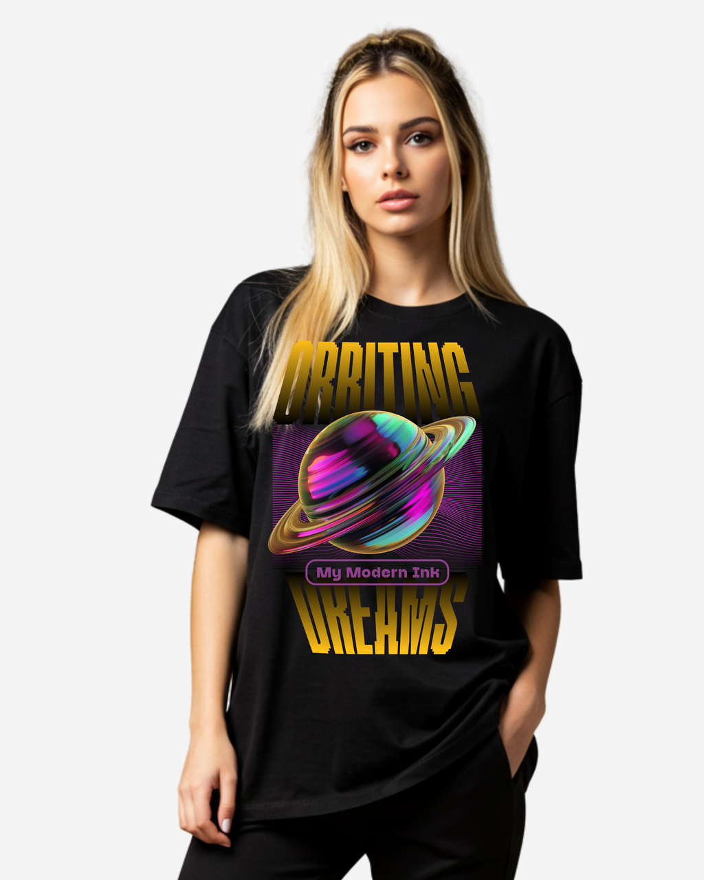 Orbiting Dreams Women's Oversized T-Shirt