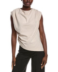 Gracia Gathered Shoulder Drape Top