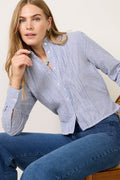 Women's Ruffle Neck Shirt