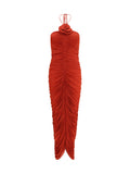 Magda Butrym Women Halterneck Dress With Floral Ruching