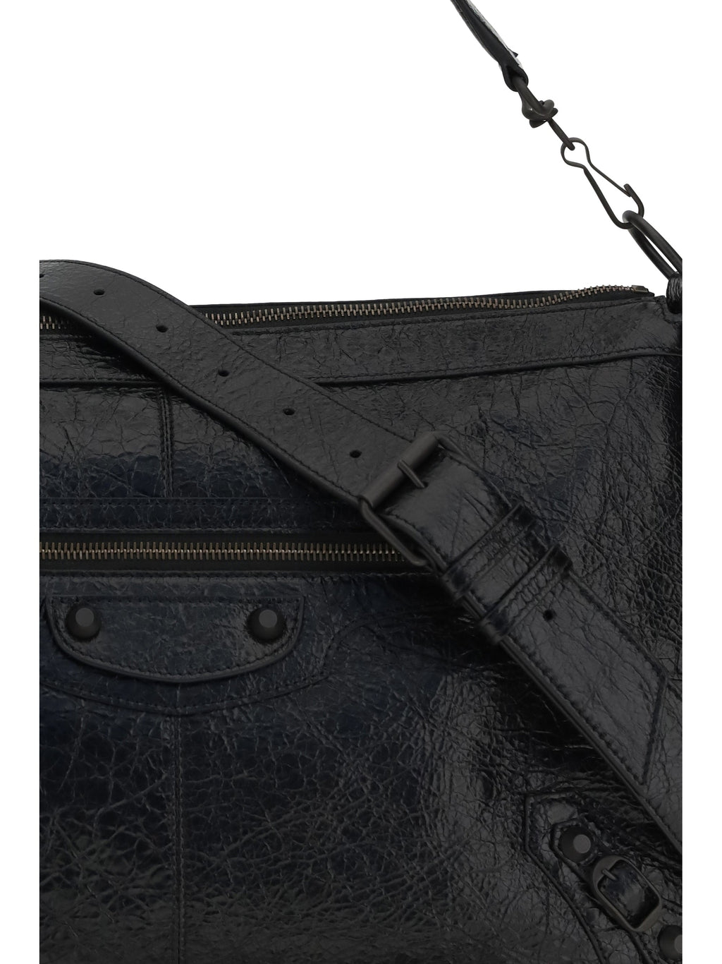 Balenciaga Men Le City Moto Medium Shoulder Bag