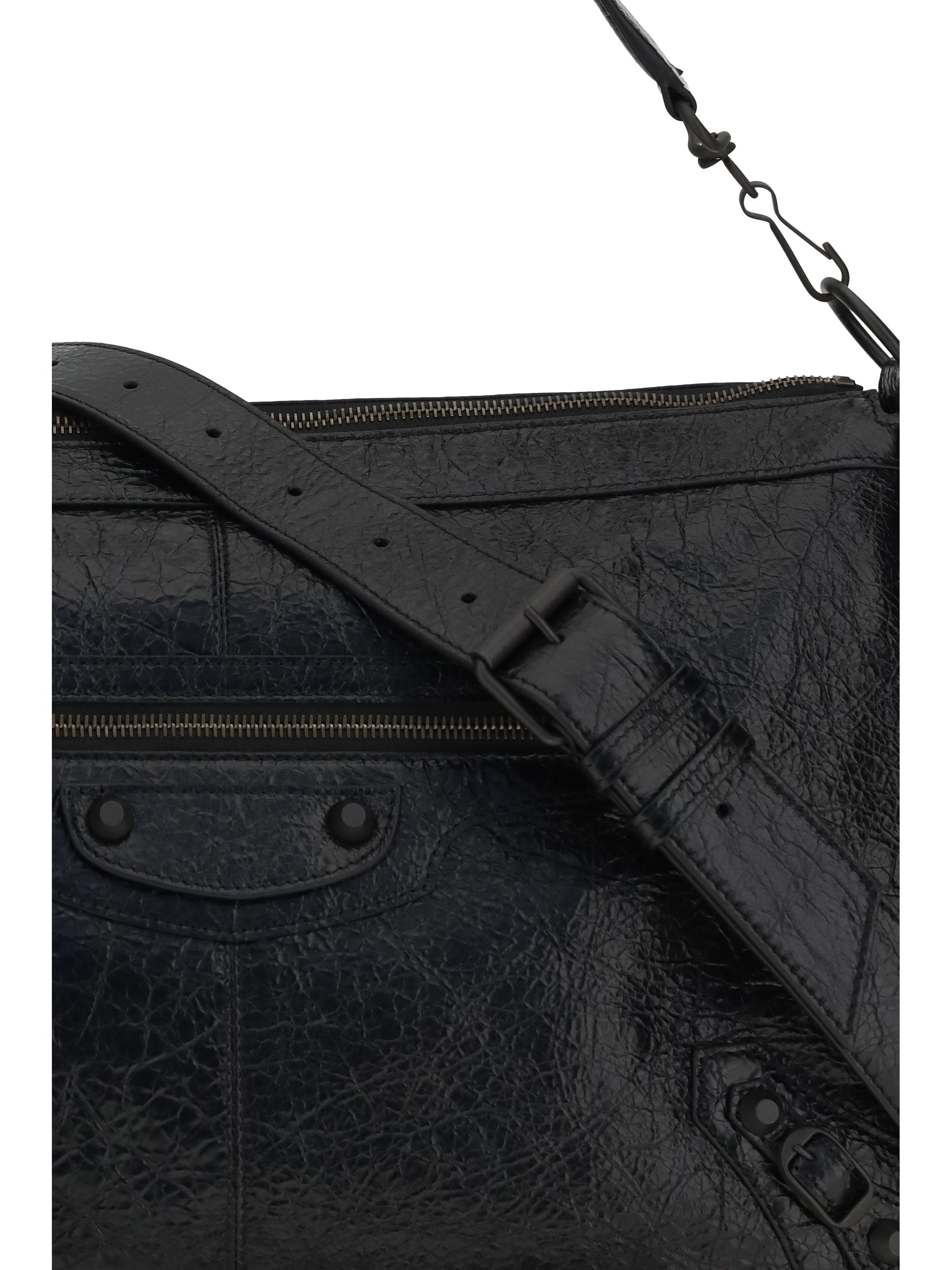 Balenciaga Men Le City Moto Medium Shoulder Bag