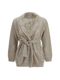 Brunello Cucinelli Women Cotton And Linen Cardigan
