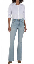Ana High Rise Flare Leg Jeans In Fun W/light Base Wash