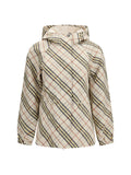 Burberry Women Reversible Check Hooded Jacket