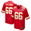 Kansas City Chiefs Mike Caliendo Red Game Player Jersey