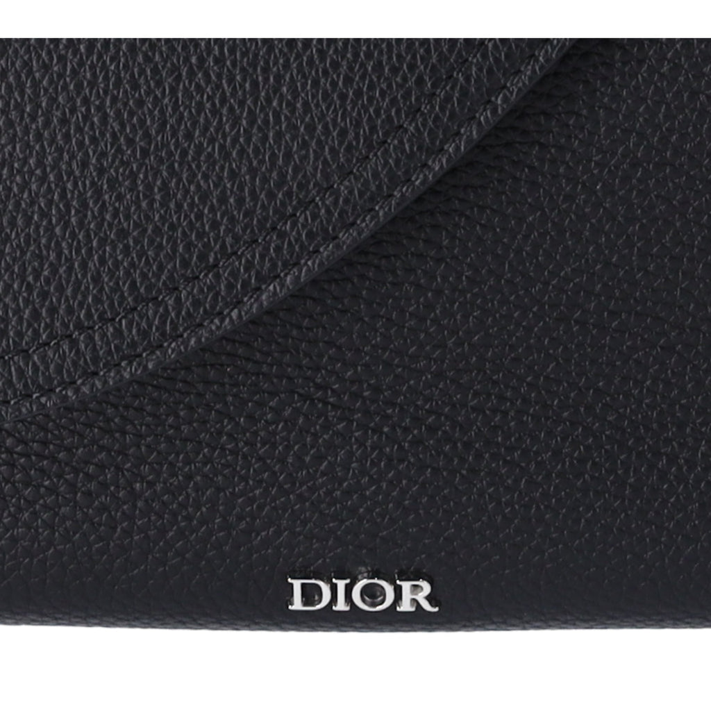 Christian Dior Saddle Messenger Bag Shoulder Bag 1ADME130YMJ Black Leather