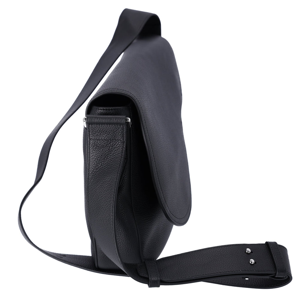 Christian Dior Saddle Messenger Bag Shoulder Bag 1ADME130YMJ Black Leather