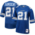 Dallas Cowboys 1996 Deion Sanders Mitchell & Ness Royal Authentic Throwback Retired Player Jersey