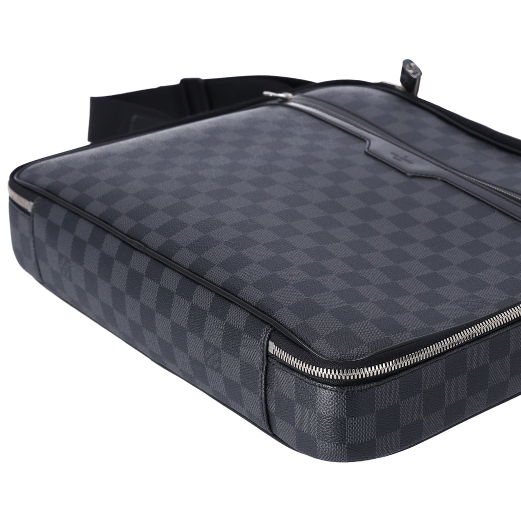 Louis Vuitton Steve Business Bag N58030 Damier Graphite Damier Black