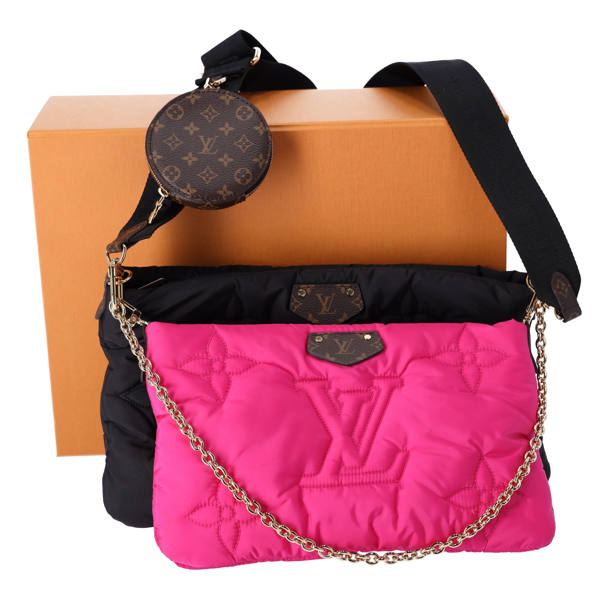 Louis Vuitton Giant Monogram Multi Maxi Pochette Accessoires Pillow Black Pink