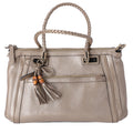GUCCI Bella Handbag 282300 Gold Leather Braided Handles