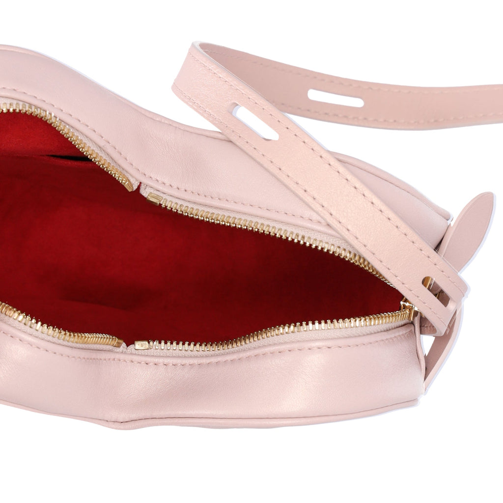 Louis Vuitton Sac Coeur Collection Heart Shoulder Bag Light Pink Lambskin