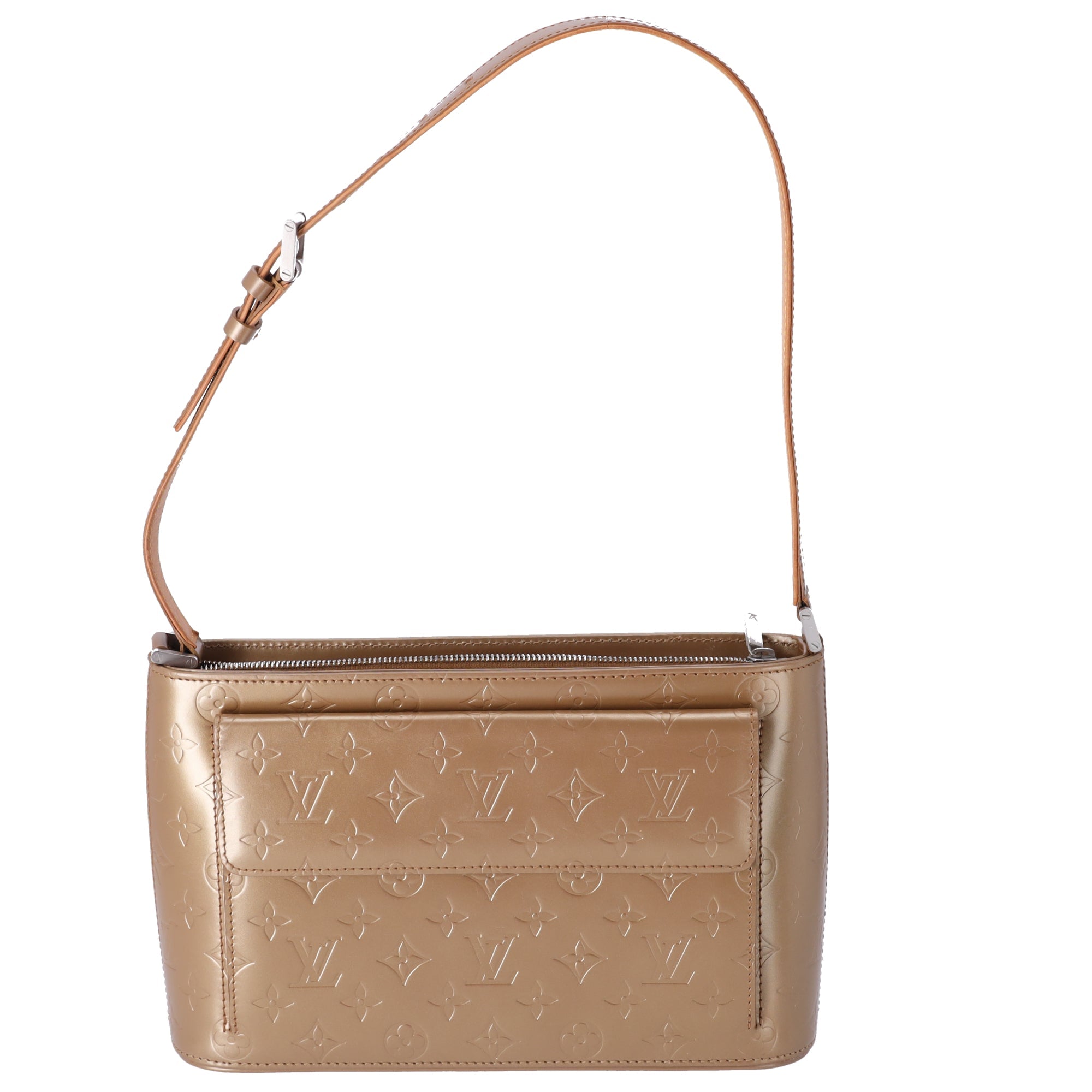 Louis Vuitton Allston Monogram Mat Shoulder Bag M55127 Humblet Calf