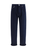 Brunello Cucinelli Men Garment-Dyed Denim Pants