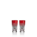 New Year Shot Glasses Firework, Set of 2, Red