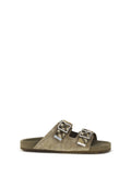 Burberry Men Urchin Suede Check Sandals