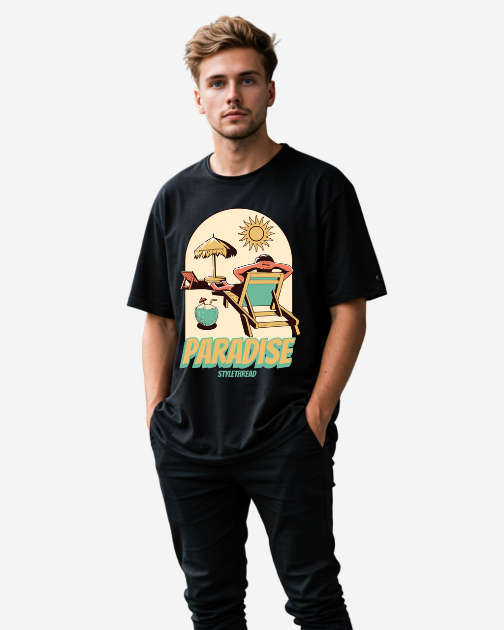 Paradise Men's Oversized T-Shirt