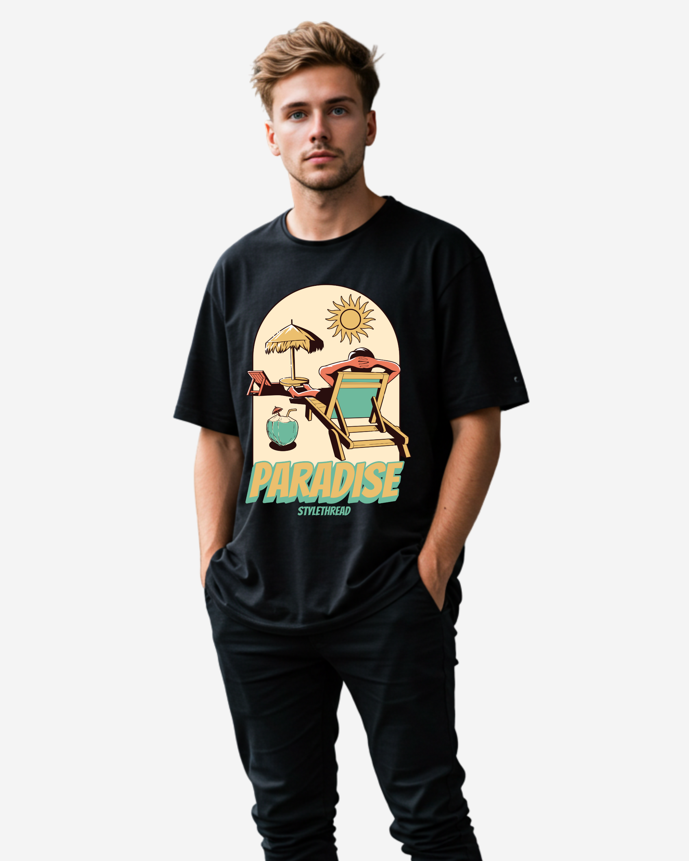 Paradise Men's Oversized T-Shirt