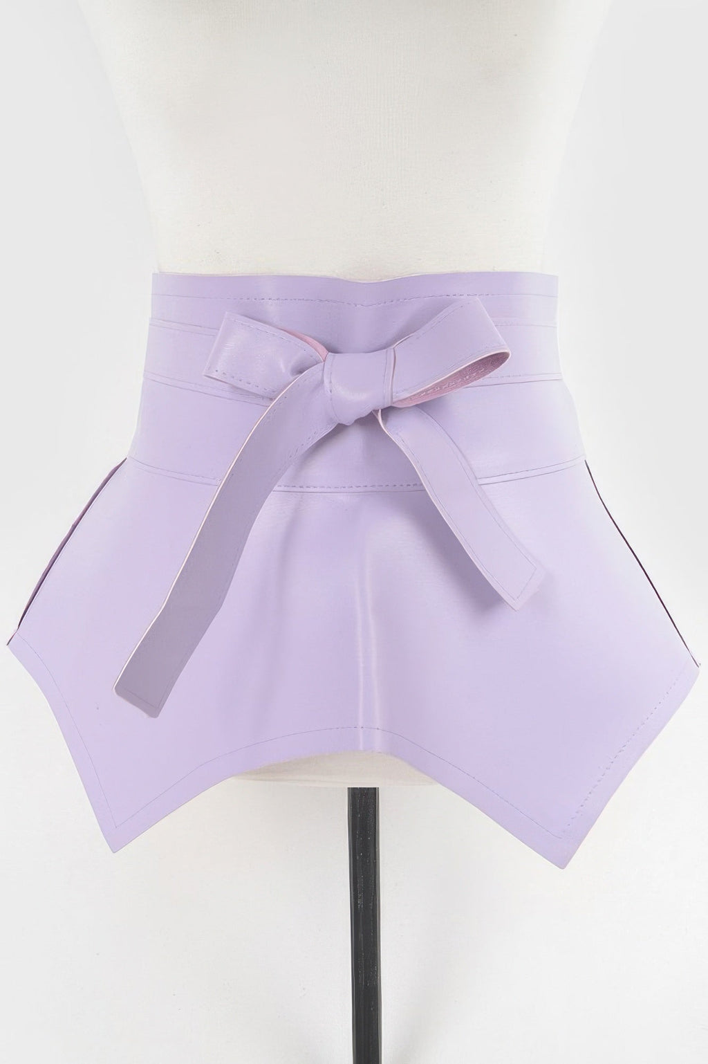 Faux Leather Skirt Belt