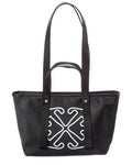 Off-White East West Small Leather-Trim Tote