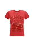 Ganni Women Future Cherry T-Shirt By Ganni