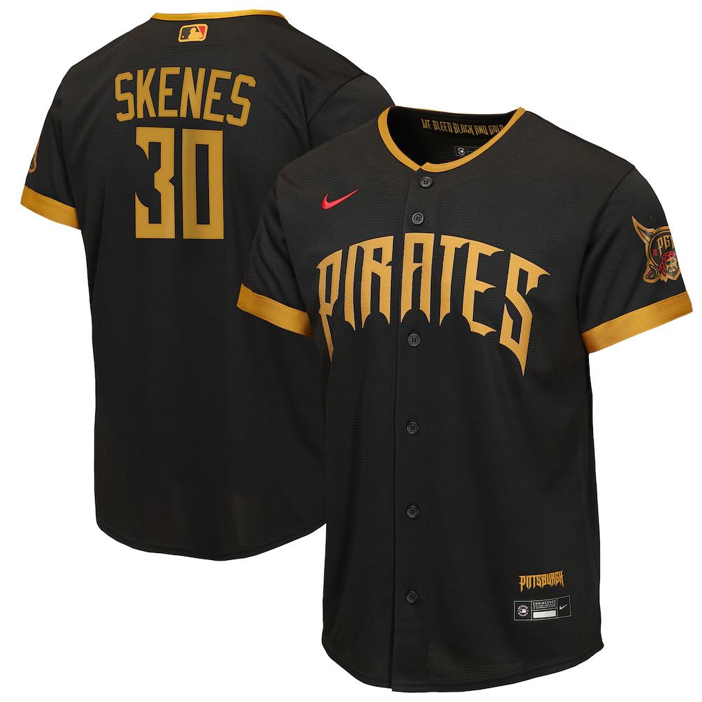 Paul Skenes Pittsburgh Pirates #30 Baseball Jersey - Black
