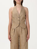 Max Mara Waistcoat Woman Tobacco