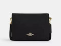 NWT Coach Slim Crossbody Leather Bag In Gold/ Black