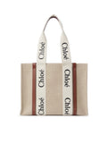 Chloe` Women Woody Linen Tote Bag