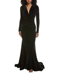 issue New York Velvet High-Low Gown