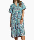 Cleo Midi Dress In Blue