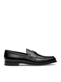 Prada Men Brushed Leather Loafers
