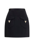 Versace Women Wool Mini Skirt