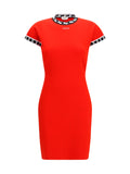 Versace Women Cotton Knit Mini Dress