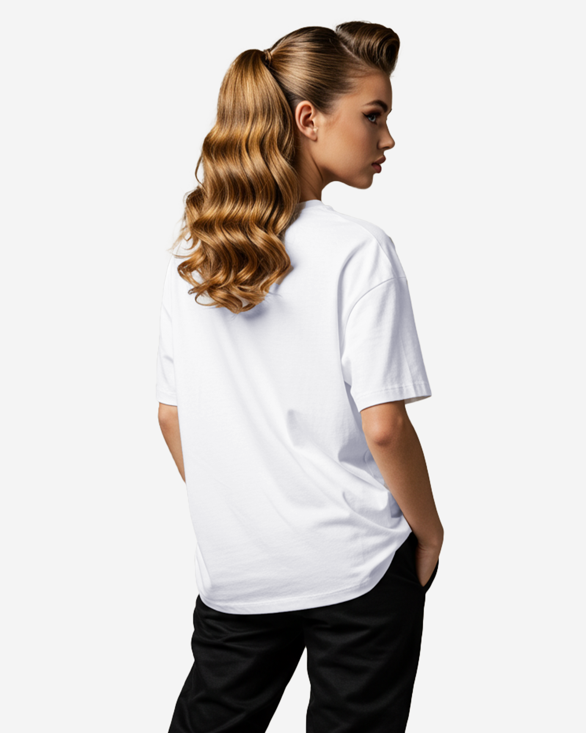 Urban Girl Hip Hop Music Women's Oversized T-Shirt