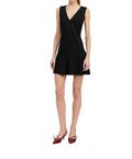 Nelly V Neck Mini Dress In Black
