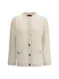 Gucci Women Bouclé Lamé Wool Cardigan