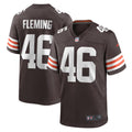 Cleveland Browns Don Fleming Brown Retired Player Jersey
