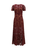 Self-Portrait Women Midi Lace Dress