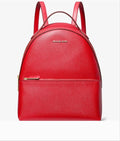 NWT Michael Kors Sheila Medium Front Pocket Backpack In Gold/Red