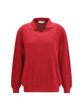 Miu Miu Women Cotton V-Neck Sweater